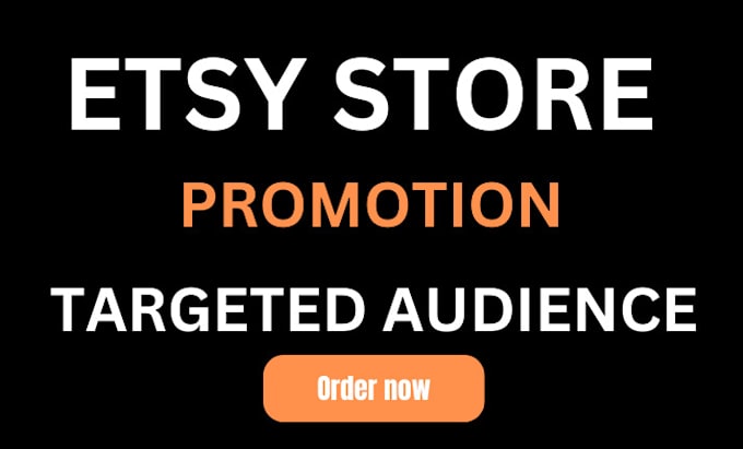 Gig Preview - Do etsy store promotion etsy first page ranking,etsy seo to get etsy sales