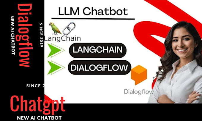 Gig Preview - Create ai chatbot integration for your website using dialogflow, chatgpt