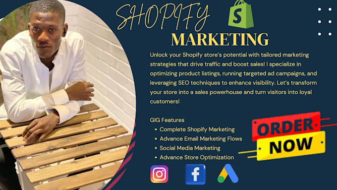 Gig Preview - Increase shopify sales, complete shopify ecommerce marketing