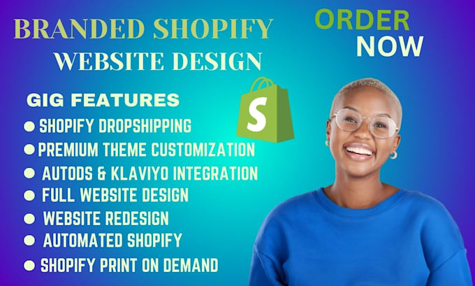 Gig Preview - Build an automated shopify dropshipping store, website design on shopify