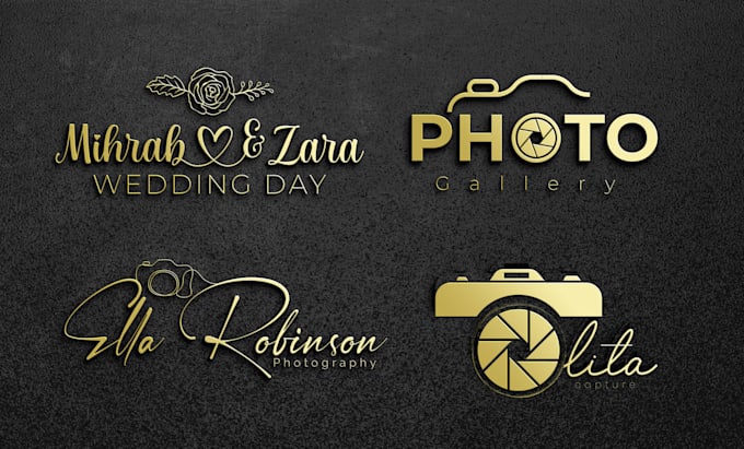 Gig Preview - Make clean wedding photography watermark signature, scripted logo design