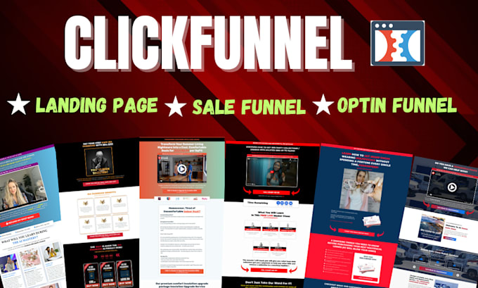 Gig Preview - Be your clickfunnels expert and setup clickfunnels landing page,sales funnels