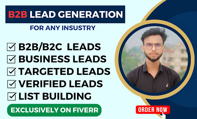 Gig Preview - Provide b2b lead generation, linkedin leads, prospect list