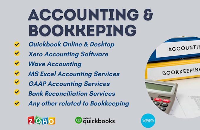 Gig Preview - Do bookkeeping, quickbooks, accounting, financial statements and taxes