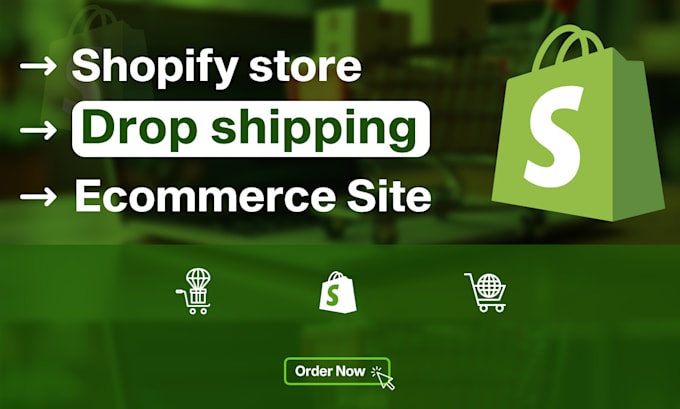 Gig Preview - Create a shopify store  or redesign your shopify website ecommerce site