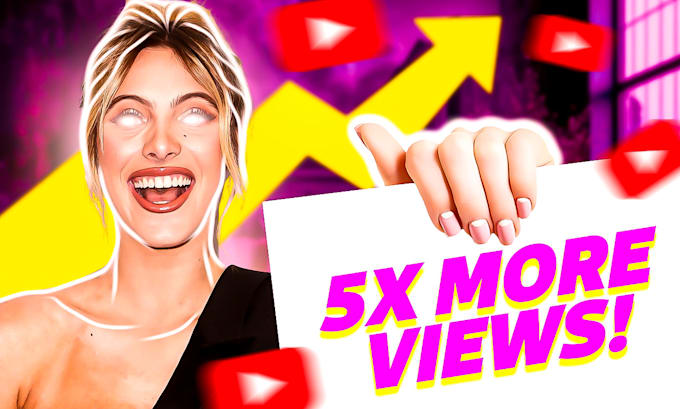 Gig Preview - Make you a great youtube thumbnail for girls content