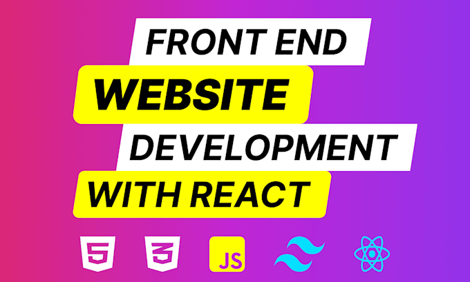 Gig Preview - Be your front end web developer with react js