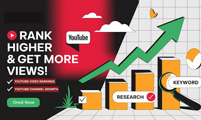 Gig Preview - Rank your youtube video with SEO, keyword research and organic promotion