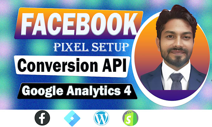 Gig Preview - Fix setup meta facebook pixel conversion API, ga4 ecommerce tracking ,GTM