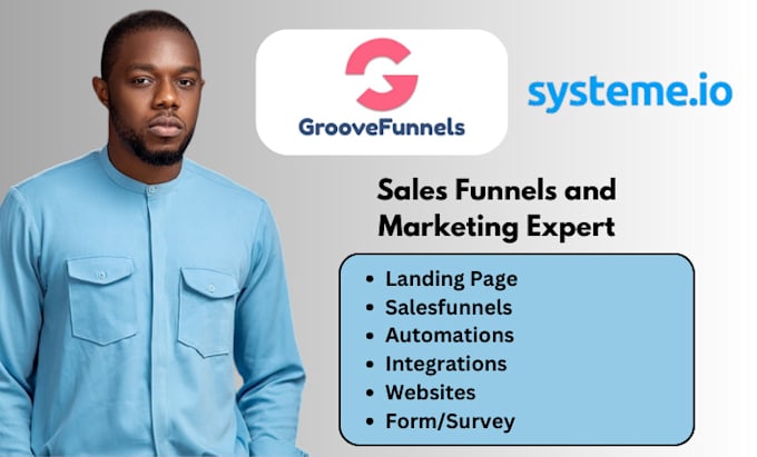 Gig Preview - Groove pages groove funnels groove kart sales funnels groove pages groove kart