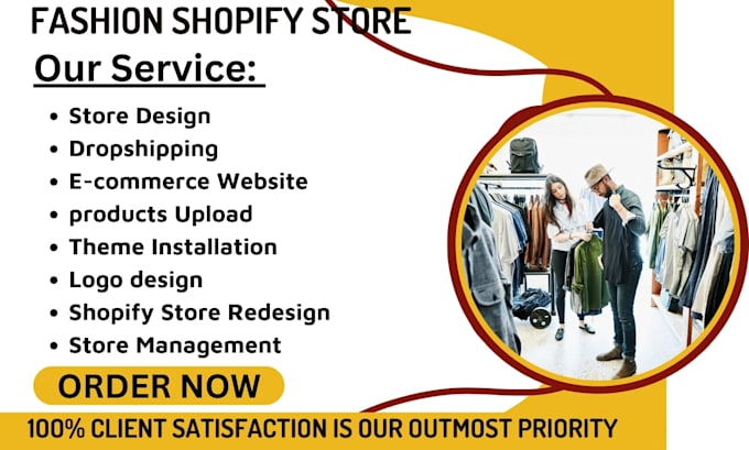 Bestseller - create a fashion shopify store clothing shopify store, clothing website