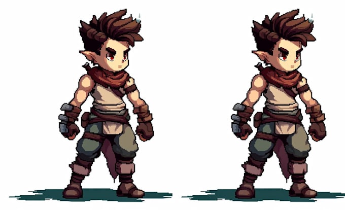 Gig Preview - Draw 2d sprite sheet, for your pixel game art pixel animation pixel background