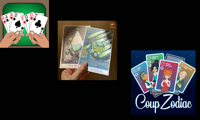 Gig Preview - Draw stunning illustration and graphics for your board games, card games, tarot