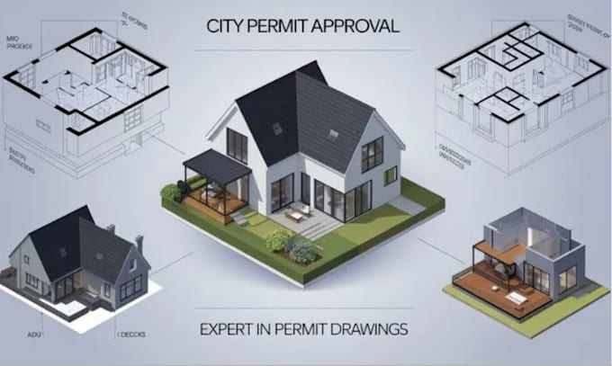 Gig Preview - Be architect draftman for floor plan houseplan, blueprint autocad permit drawing