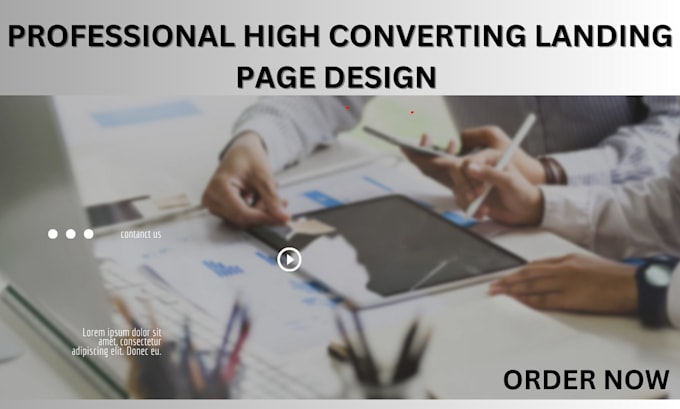 Gig Preview - Create high converting landing page or squeeze page