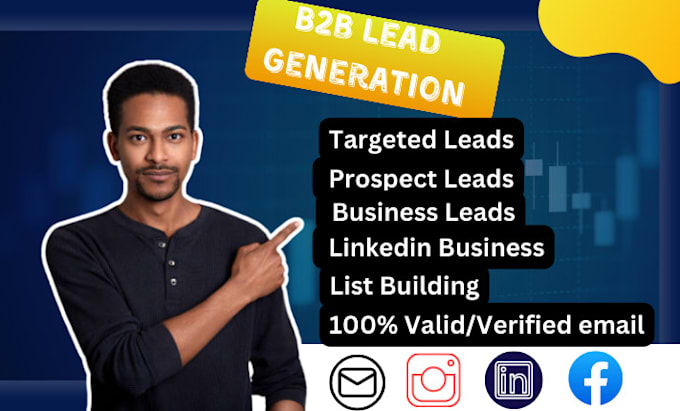 Bestseller - setup b2b business linkedin lead generation, list building, prospect email list