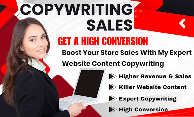 Gig Preview - Setup a high conversion copywriting sales expert website content copywriting