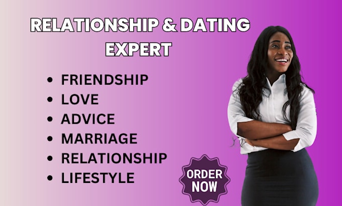 Gig Preview - Be your relationship expert, dating coach, provide relationship advice