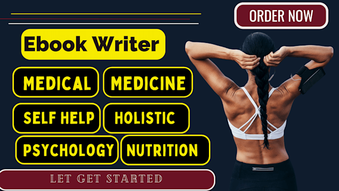 Gig Preview - Ghostwrite and design your health and fitness medical wellness yoga book, ebook