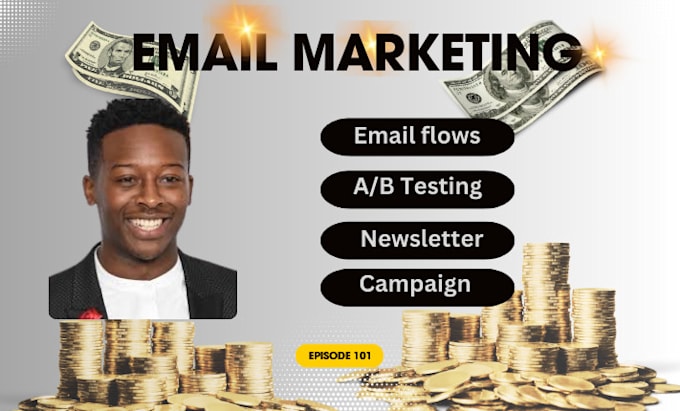 Gig Preview - Setup email flows segmentation campaign newsletter landing page a b testing form