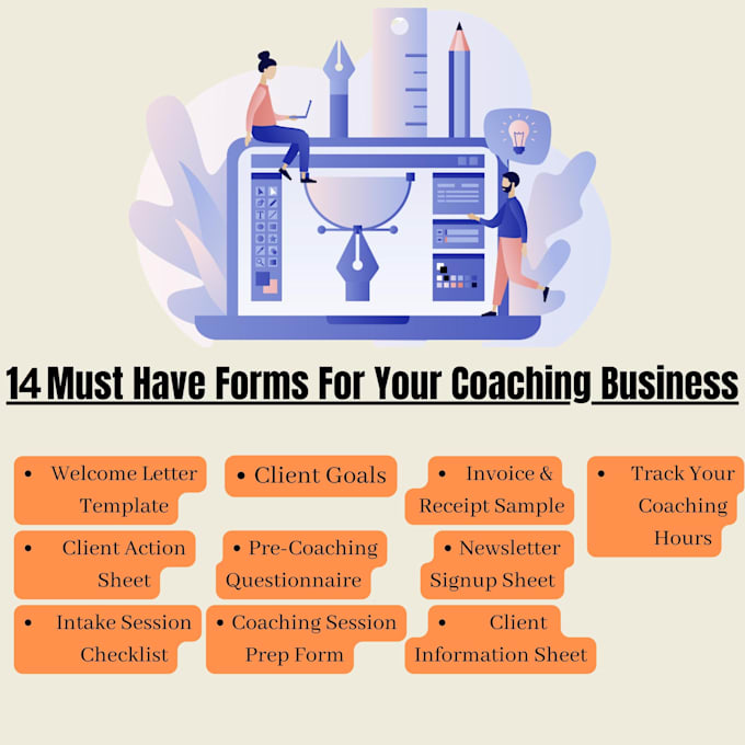 Gig Preview - Provide customized must have coaching business documents