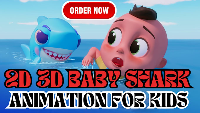 Gig Preview - Do fun 2d 3d lyrics kids song nursery rhymes and baby shark animated videos