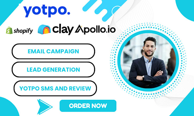 Gig Preview - Increase shopify sales, yotpo sms, clay marketing ecommerce apollo io, clay com