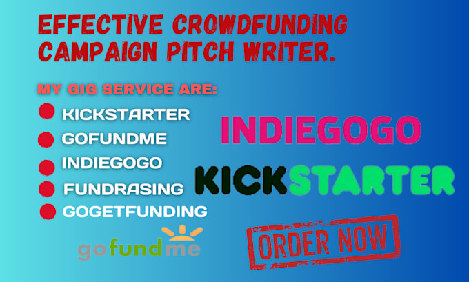 Gig Preview - Write your crowdfunding campaign pitch to engage audiences