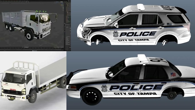 Gig Preview - Make custom mods skins truck trailers liveries for ats ets2 beamng assetto corsa