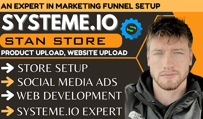 Gig Preview - Do systeme io stan store marketing, stan store design, sales funnel