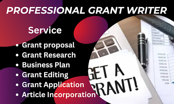 Gig Preview - Do grant research, grant proposal, article of incorporation business plan