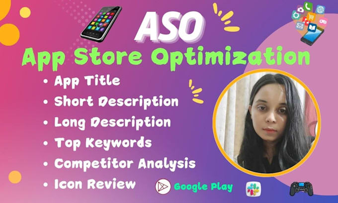 Gig Preview - Do aso for google play store apps and games for description optimization