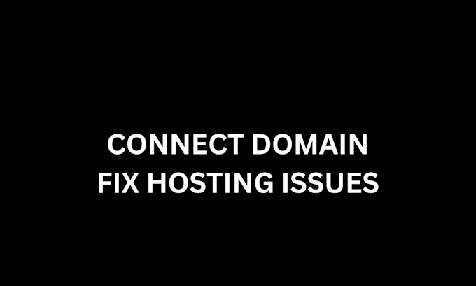 Gig Preview - Fix hosting, domain issue connect domain