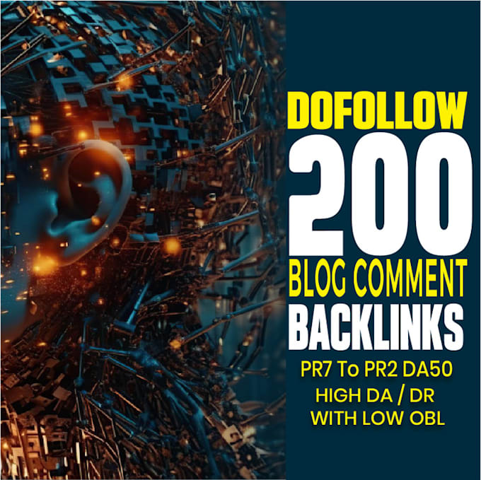 Gig Preview - Do 200 dofollow da 50 backlinks blog comments pr7 to pr2 on actual page