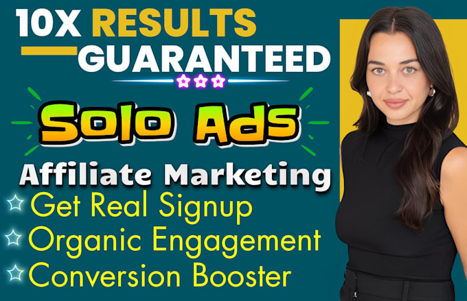 Bestseller - guarantee signup leads affiliate marketing USA solo ads campaign MLM promotion