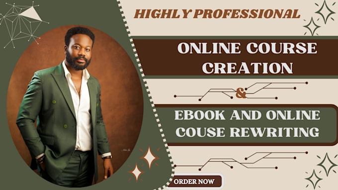 Gig Preview - Write online course content elearning creation training manual lesson plan