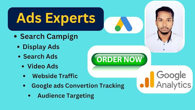 Gig Preview - Do setup,manage and optimise your google ads ppc,  campaign