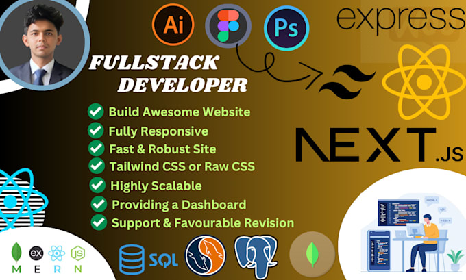 Bestseller - build and develop website using reactjs, nextjs, expressjs, tailwind and more