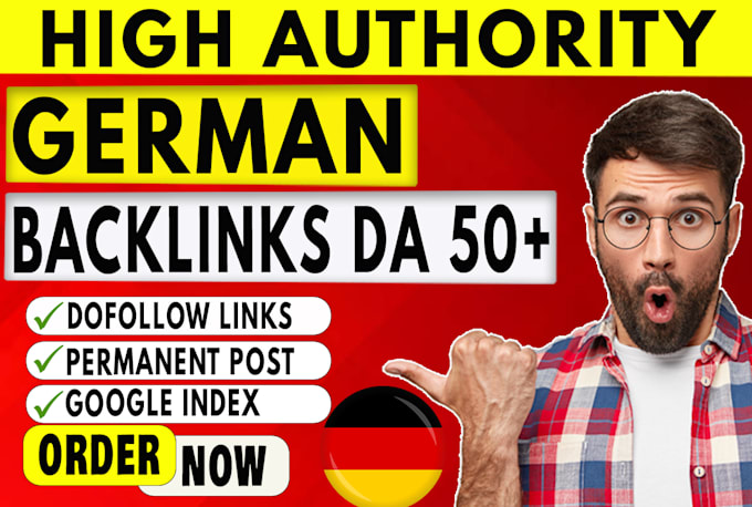 Gig Preview - Write and publish guest post on german backlinks