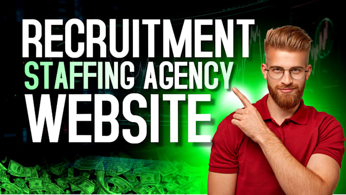 Gig Preview - Design recruitment agency website staffing website job board wordpress website