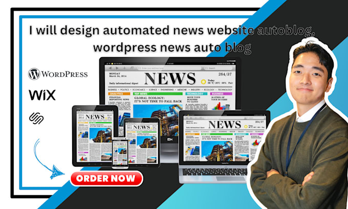 Gig Preview - Design automated news website autoblog, wordpress news auto blog