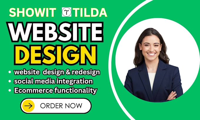 Gig Preview - Design redesign edit customize on showit,tilda, showit template and duda website