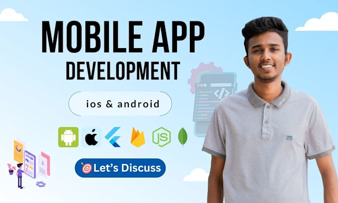 Gig Preview - Do mobile app development android, ios using flutter fullstack