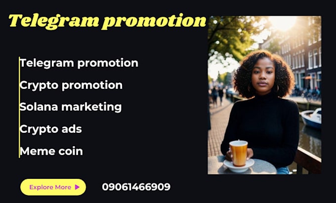 Gig Preview - Do telegram promotion, crypto promotion, solana marketing, meme coin, crypto ads