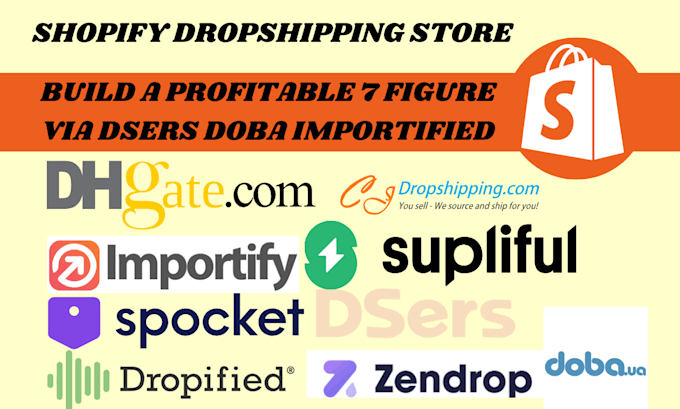 Gig Preview - Build automated 7 figure shopify dropshipping store via importiifed syncee shein