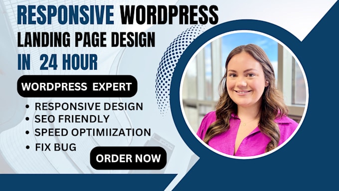 Gig Preview - Create wordpress landing page design or redesign landing page design