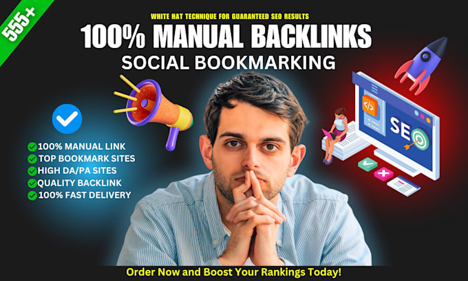 Bestseller - 555  manually social bookmarking backlinks for white hat SEO