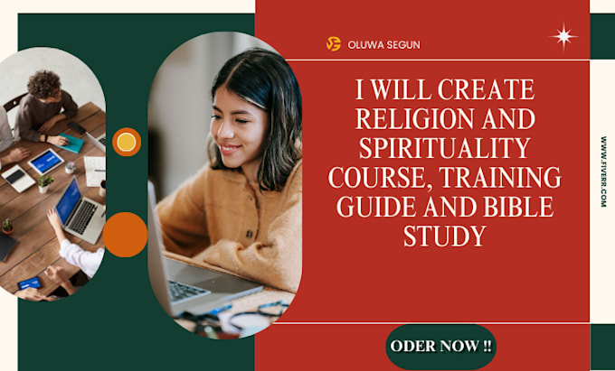 Gig Preview - Create religion and spirituality course, training guide and bible study