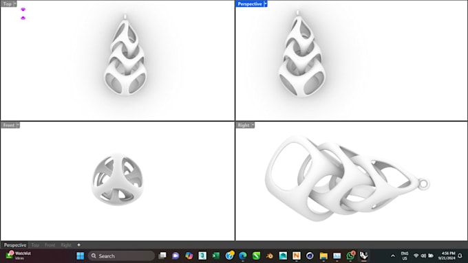 Gig Preview - Provide jewelry designs in 3d cad files