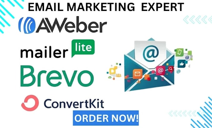 Gig Preview - Setup aweber brevo newsletter mailerlite automation convertkit email marketing